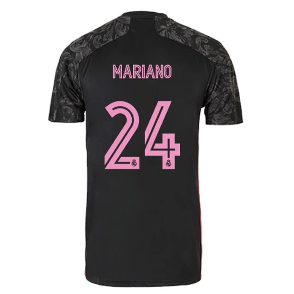 Trikot Real Madrid Ausweich NO.24 Mariano 2020-21 Schwarz Fussballtrikots Günstig